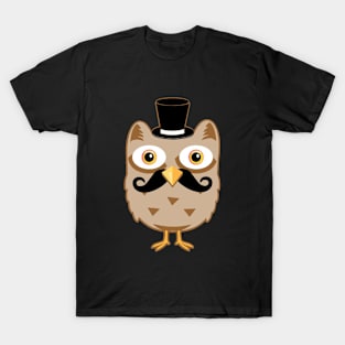 Mustache Owl T-Shirt